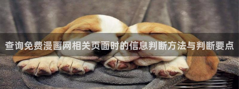 七七漫画漫画入口:查询免费漫画网相关页面时的信息判断方法与判断要点